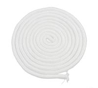 Fiberglass Rope Seal, 3 Metre White Fire Rope for Wood Burning Stove, Fireproof Sealing Rope Log Burner Door Seal(8mm*3m long)