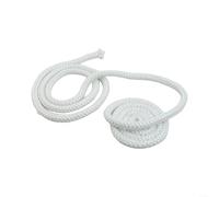 Fiberglass Rope Seal, 3 Metre White Fire Rope for Wood Burning Stove, Fireproof Sealing Rope Log Burner Door Seal(12mm 3meters long)