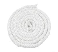 Fiberglass Rope Seal Kit for Wood Burning Stove or Fireplace Door, Heat Resistant White Stove Gasket Cord with Glue, Fits Chimney, Boiler, Industrial Oven, Log(2.5m*14mm)