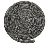 Fiberglass Rope Seal, Stove Fiberglass Cord Black Stove Fire Rope Wood Burning Stove 25mm 2M Length Door Seal for Chimney, Fireplace