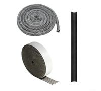 Fiberglass Stove Rope Kit 78.7in 1100°F Heat Resistant