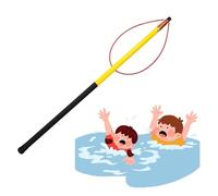 Fiberglass Swimming Pool Pole Pool Safety Hook Telescopic Teaching Preserver Pole With Non-Slip Handle, for Drowning Victims, Beaches, Swimming Pools(550cm/18ft)