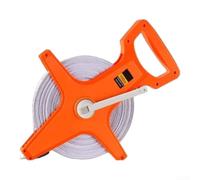 Fiberglass Tape Measure 10m Red Frame Retractable Ruler with Auto Lock for Construction DIY Carpentry Heavy Duty Soft(100m)