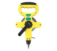 Fiberglass Tape Measure 30M 50M Open Reel, Double Sided Inch Metric Scale, ABS Shell Surveying Tool for Construction Land Garden with Quick Recovery Gear(30M)