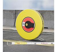 Fiberglass Tape Measure, Dual-Sided Inch/Metric Scale with Easy Retract Lever, 50ft Construction Tool for Woodworking