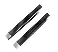 Fiberglass Tent Poles Replacement Kit, 18ft Collapsible Camping Rods with Elastic Cord, Heavy Duty Support Bars for Outdoor Awning Canopy Repair, Black