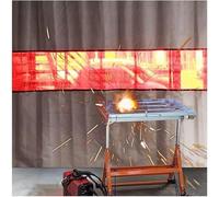 Fiberglass Welding Blanket and Curtain Shield with Red Viewing Window, Multiple Sizes Available for Enhanced Safety and Protection in Welding Tasks