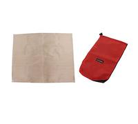 Fiberglass Welding Blanket, Fireproof Insulation Blanket High Temperature Resistants Fire Pit Mat Outdoor High Temp Insulation Accessories for Barbecue Camping Picnic (S)