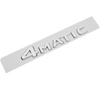 fibhyrtingy 3D Car Logo ABS Emblem Decal for Side Fender Rear Trunk Emblem Badge Compatible With E C S GLC GLA GLS CLA W204 W205 W212 X156 Sticker Accessories (Silver)