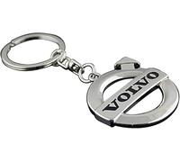 fibhyrtingy 3D Chrome Car Keychain for Car Metal Key Chain Gifts for Women and Men Keyring Universal Size (fit V Black)