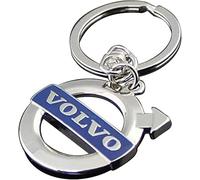 fibhyrtingy 3D Chrome Car Keychain for Car Metal Key Chain Gifts for Women and Men Keyring Universal Size (fit V)