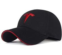 fibhyrtingy Car Logo Embroidered Black Color Adjustable Baseball Caps for Men and Women Hat Travel Cap Car Racing Motor Hat (UK, Numeric, 7 1/8, 7 5/8, fit T)