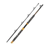 Fiblink 1-Piece Saltwater Offshore Trolling Rod 6-Feet Big Game Rod Conventional Boat Fishing Pole (Straight, 6 '- 2pc - 30-50lbs)