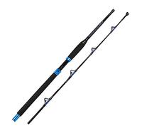 Fiblink Bent Butt Fishing Rod 2-Piece Saltwater Offshore Trolling Rod Big Game Roller Rod Conventional Boat Fishing Pole (Length: 7')