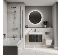 Fibo Signature Bathroom Wall Panel 2400mm x 600mm Finish: Beige Stone Signature Bathroom Wall Panels