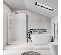 Fibo Signature Bathroom Wall Panel 2400mm x 600mm Finish: Light Terazz Signature Bathroom Wall Panels