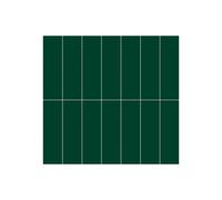 Fibo Urban Wall Panels - Bottle Green (Stacked Subway) - Pack of 2 Pack Size: Pack of 2