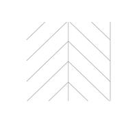 Fibo Urban Wall Panels - Denver White (Chevron) - Single Pack Size: Single Panel