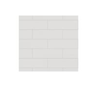 Fibo Urban Wall Panels - Denver White (Metro Brick) - Pack of 2 Pack Size: Pack of 2