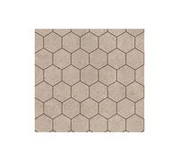 Fibo Urban Wall Panels - Rough Cement (Hexagonal) - Pack of 2 Pack Size: Pack of 2