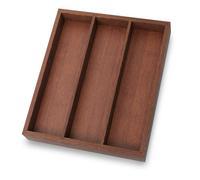 Fibogollo Silverware Organizer Bamboo Kitchen Drawer Organizer, Flatware Organizer Tray for Kitchen, Flatware, Utensils（Brown）