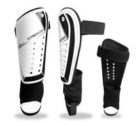 FIBOGOUP Shin guard,Football Shin pads with Ankle Protection Shin Pads, Extremely Breathable, Lightweight Shin Guard S