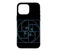 Fibonacci Golden Ratio Circle Spiral Geometry Mathematics Case for iPhone 16 Pro Max
