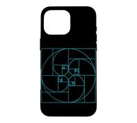 Fibonacci Golden Ratio Circle Spiral Geometry Mathematics Case for iPhone 16 Pro Max