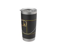 Fibonacci Golden Ratio Geometry Lover Mathematics Math Lover Stainless Steel Insulated Tumbler