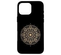 Fibonacci Golden Sacred Geometry Mandala Spiral Fractal Art Case for iPhone 16 Pro Max