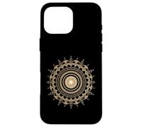 Fibonacci Golden Sacred Geometry Mandala Spiral Fractal Art Case for iPhone 16 Pro Max
