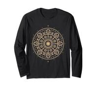 Fibonacci Golden Sacred Geometry Mandala Spiral Fractal Art Long Sleeve T-Shirt