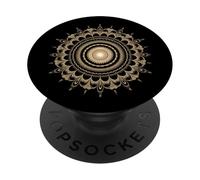 Fibonacci Golden Sacred Geometry Mandala Spiral Fractal Art PopSockets Adhesive PopGrip