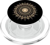 Fibonacci Golden Sacred Geometry Mandala Spiral Fractal Art PopSockets PopGrip for MagSafe