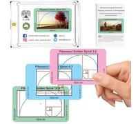 Fibonacci Golden Spiral Viewfinder - Artist Viewfinder for Drawing and Photography - Composition Viewfinder - 3:2, 4:3 and 16:9 - Made in Australia