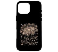 Fibonacci Golden Sunflower Floral Graphic Geometry Math Case for iPhone 16 Pro Max