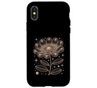 Fibonacci Golden Sunflower Floral Graphic Geometry Math Case for iPhone X/XS