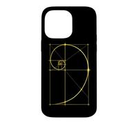 Fibonacci Sequence Golden Spiral Geometry Mathematics Math Case for iPhone 14 Pro Max