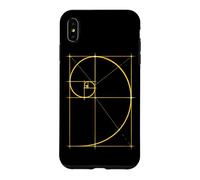 Fibonacci Sequence Golden Spiral Geometry Mathematics Math Case for iPhone XS Max