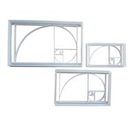 Fibonacci Sequence Math Shape Cookie Cutter Dough Biscuit Pastry Fondant Stamp Stencil Sharp Science Nature Pattern (Small)