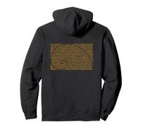 Fibonacci Sequence Numbers Golden Mean Spiral Pullover Hoodie