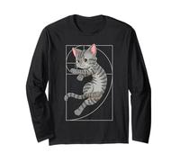 Fibonacci Spiral Cat Golden Ratio Long Sleeve T-Shirt
