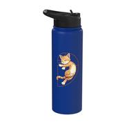 Fibonacci Spiral Cat Relaxing Math Stainless Steel Insulated Water Bottle