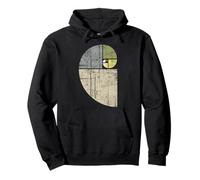 Fibonacci Spiral distressed geometric sequence vintage art Pullover Hoodie