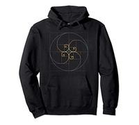 Fibonacci Spiral Golden Ratio Geometry Architecture Phi Pullover Hoodie