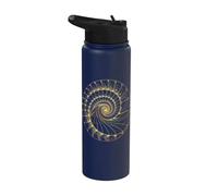 Fibonacci Spiral Ratio Mathematicians Sacred Geometry Stainless Steel Insulated Water Bottle