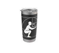 Fibonacci Squat Math Fitness Sequence Stainless Steel Insulated Tumbler