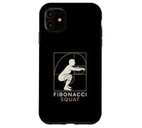 Fibonacci Squat Strength Math Fitness Mindset Concept Case for iPhone 11