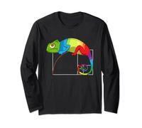 Fibonacci Tag Golden Ratio Math Chameleon Maths teacher Long Sleeve T-Shirt