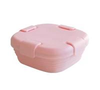 FIBOUND 1-Piece Collapsible Silicone Lunch Box - Space-Saving Foldable Food Container for Bento, Picnics & Camping Trips, Reusable Eco-Friendly Meal Prep Storage Solution